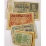 A collection of banknotes