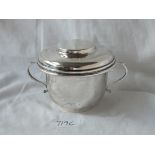 A two handled plain porringer with cover - 4.5" over handles - B'ham 1931