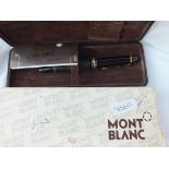 A Mont Blanc Meisterstuck 146 fountain pen complete with 14ct gold nib in Mont Blanc box &