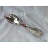 A set of six fiddle pattern teaspoons - 1857 by EE - 172gms