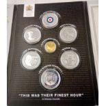 "Their Finest Hour" medal collection including gold Spitfire collection