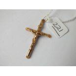 A cross pendant in 9ct - 2gms