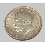 1911 sixpence, uncirculated