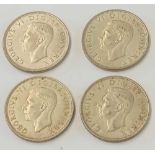 A quantity of George VI halfcrowns - Good condition