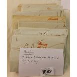 Austria. Pre-stamp letters from Vienna to Genda (35)