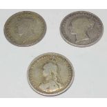 Shilling 1826, 1860 & 1889