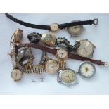 A bag of assorted gents & ladies wrist watches