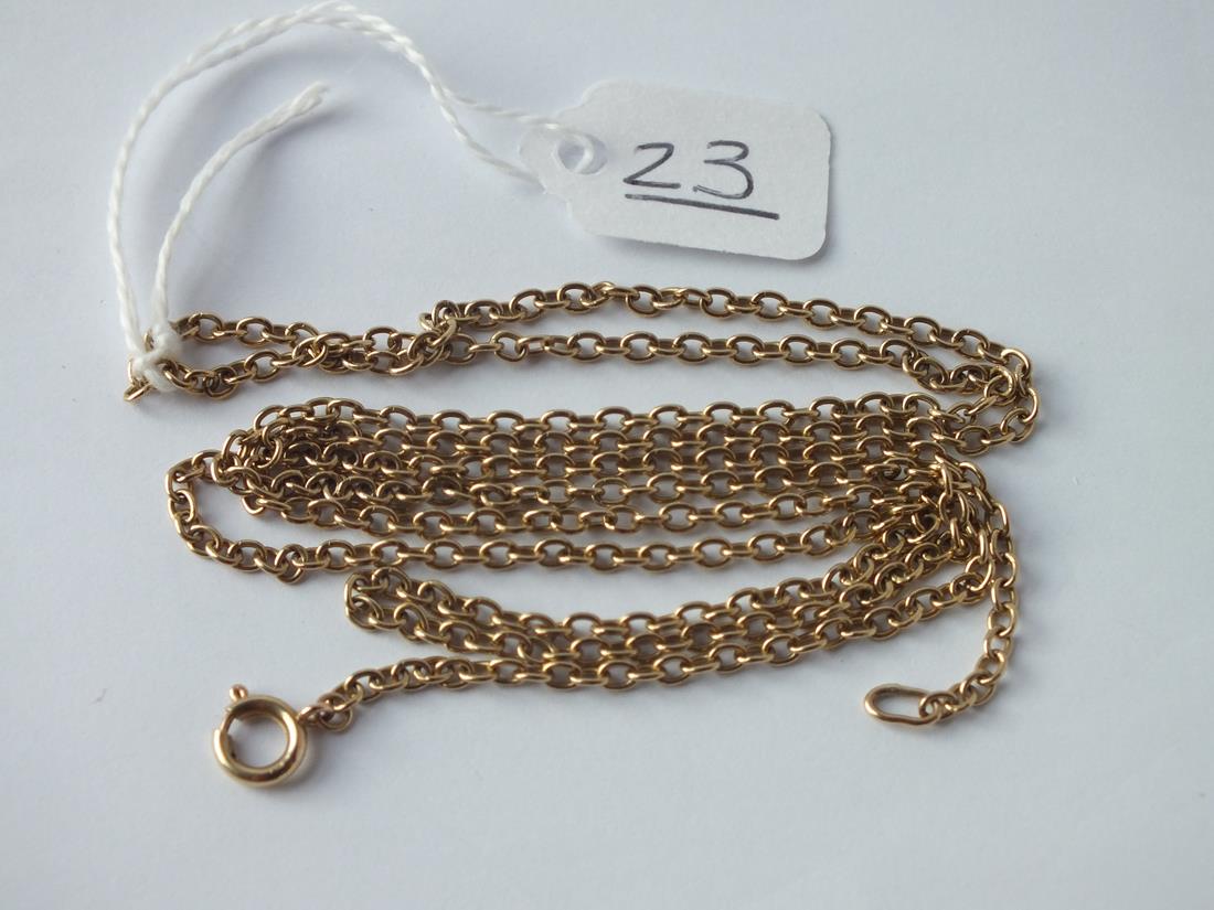 A fancy link neck chain in 9ct - 7.4gms