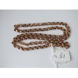 A GOOD BELCHER LINK NECK CHAIN IN 9CT - 12.5gms