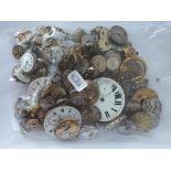A large quantity of assorted watch movements