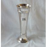 A tapering vase with spreading foor - 8" high - London 1818