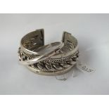 Two silver bracelets - 126gms