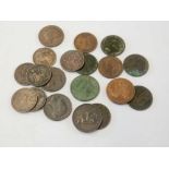 A quantity of Victorian farthings