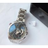 WITHDRAWN - A gents TAG HEUERA CARRERA CALIBRE 36 chronograph wrist watch seconds sweep in stainless