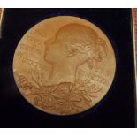 A boxed 1837/97 copper medal in original box