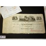 A Nottingham and Nottinghamshire Banking Company promissory note