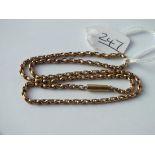 A round link neck chain in 9ct - 5.6gms