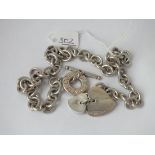 A silver necklace marked Tiffany & Co. - 67gms