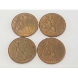 A quantity of George V pennies - good condition