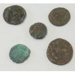 A quantity of Roman coins