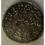 An Exeter penny of Aethelred 978-1016AD - HIGH GRADE AND RARE