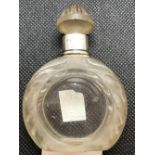 SIL NECKED SCENT BOTTLE & STOPPER - LONDON 1912