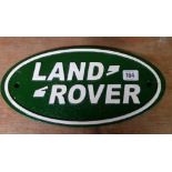 REPRO CAST IRON LAND ROVER SIGN