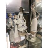 3 PIECES OF LLADRO CHINA (1 A/F)