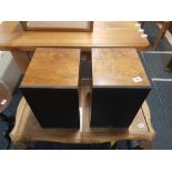 PAIR OF WALNUT MONITOR AUDIO HI-FI SPEAKERS