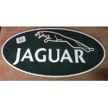 REPRO CAST IRON JAGUAR CAR COMPANY SIGN