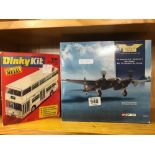 DINKY DIECAST LIT ''ALLANTEAN BUS'' & DIECAST CORGI DH MOSQUITO (DK 333/HS-F)