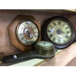 ANAROID BAR BY OSBOURN & HUTTON LONDON, A METAMEC KITCHEN WALL CLOCK & VINTAGE WALL CLOCK IN ROUND