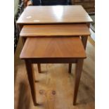 WELTERS OF WICKHAM MID CENTURY NEST OF 3 MAHOGANY TABLES