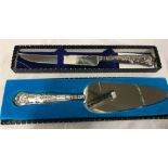 MODERN STERLING SIL HANDLED & CAKE KNIFE