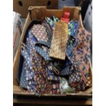 CARTON WITH LARGE QTY OF SILK NECK TIES - CAVANAGH LONDON