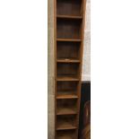 TALL NARROW PINE CD CABINET (6FT 6'' TALL X 9'' WIDE)