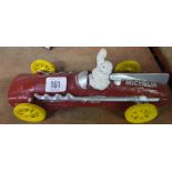REPRO CAST IRON RED RACING CAR MICHELIN MAN