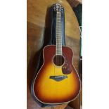 YAMAHA FG720S ACOUSTIC GUITAR WITH CANVAS CASE