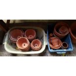 LARGE QTY OF URBANWARE CLAY FLOWER POTS