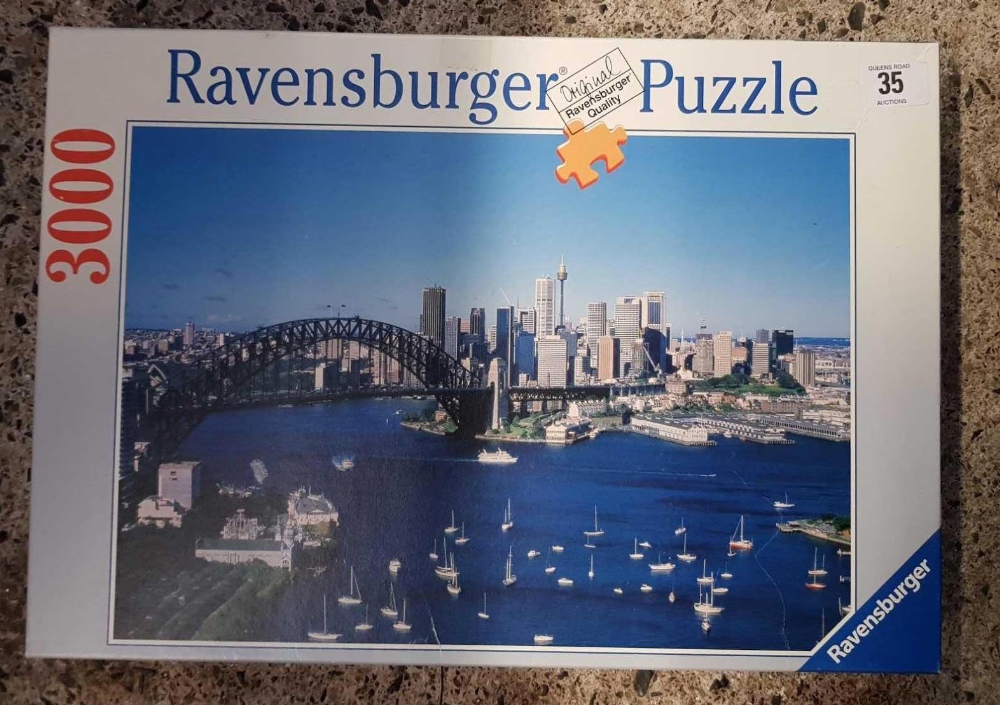 RAVENS BURGER 3000 PIECE PUZZLE OF SYDNEY HARBOUR BRIDGE & SURROUNDING AREA