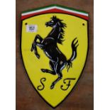 REPRO CAST IRON FERRARI HORSE SIGN