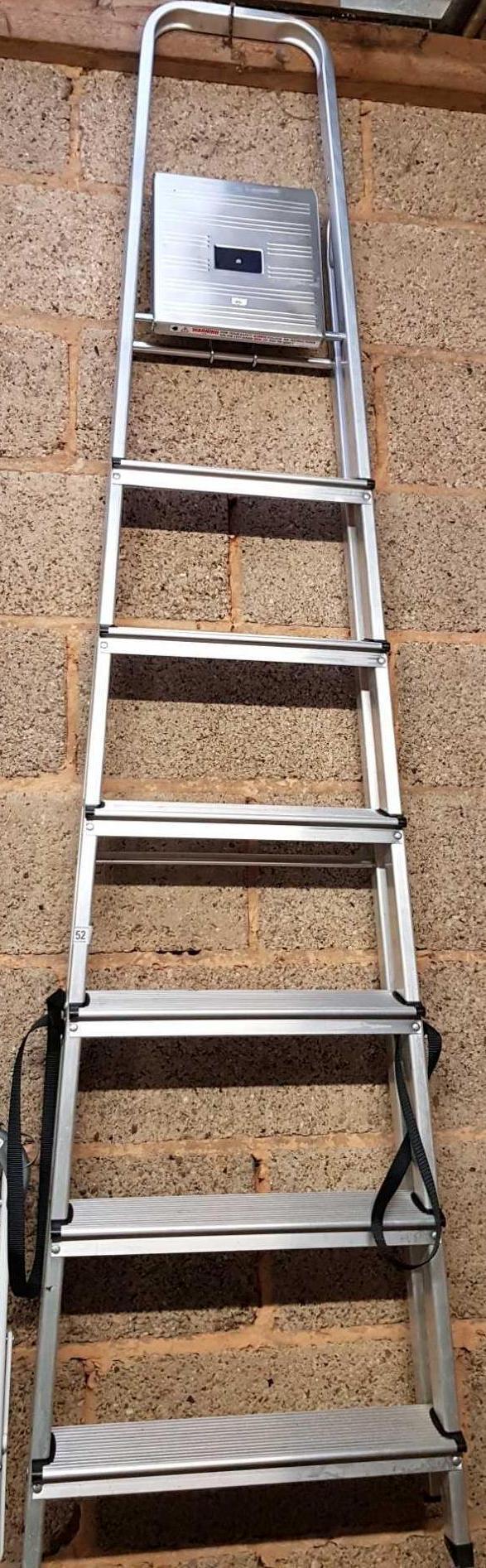 HOME BASE 7 STEP ALUMINIUM STEP LADDER