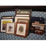 LARGE QTY OF F/G PICTURES & F/G PAPYRUS PICTURE & OTHERS