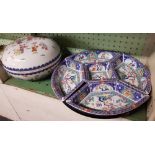 ORIENTAL NIBBLES JAR & ORIENTAL BOWL & LID