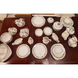 FINE QUALITY TAPESTRY PATTERNED ROYAL DOULTON DINNER & TEA SERVICE PLUS ROYAL DOULTON TIVERTON