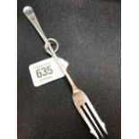 DECORATIVE SHEFFIELD SIL PICKLE FORK