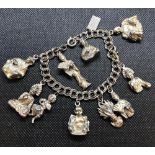 HEAVY METAL CHARM BRACELET WITH DAYATIES