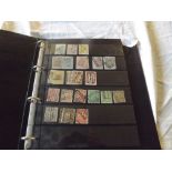 Belgium Railway Stamps used on 6 double sided hagners in binder - duplication. Clean lot