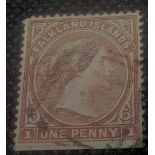 FALKLANDS. SG8x. Fine used - straight bottom edge. Cat £130