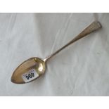 A George III table spoon with crest - London 1797 by P & A Bateman